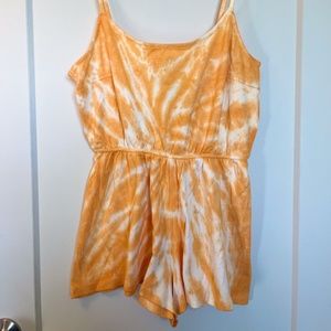 H&M Tie Dye Orange Romper